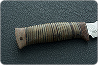 Нож  НС-78 наборная кожа, х50crmov15, текстолит : фото 5