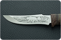 Нож  НС-78 наборная кожа, х50crmov15, текстолит : фото 7