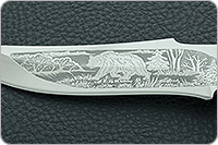 Нож  НС-78 наборная кожа, х50crmov15, текстолит : фото 8