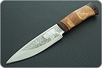 Нож охотничий НС-03  кап березовый, х50crmov15, текстолит : фото 2