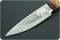 Нож охотничий НС-03  кап березовый, х50crmov15, текстолит : фото 3