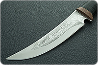 Нож охотничий НС-08  наборная кожа, х50crmov15, текстолит : фото 3