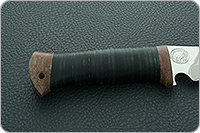 Нож охотничий НС-08  наборная кожа, х50crmov15, текстолит : фото 5