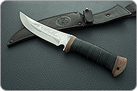 Нож охотничий НС-08  наборная кожа, х50crmov15, текстолит : фото 11