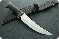 Нож охотничий НС-08  наборная кожа, х50crmov15, текстолит : фото 12