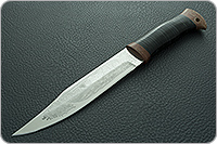 Нож охотничий НС-09  наборная кожа, х50crmov15, текстолит : фото 2