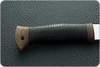 Нож охотничий НС-09  наборная кожа, х50crmov15, текстолит : фото 5