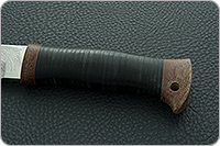 Нож охотничий НС-09  наборная кожа, х50crmov15, текстолит : фото 6