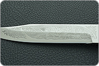 Нож охотничий НС-09  наборная кожа, х50crmov15, текстолит : фото 9