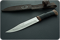 Нож охотничий НС-09  наборная кожа, х50crmov15, текстолит : фото 11