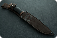 Нож охотничий НС-09  наборная кожа, х50crmov15, текстолит : фото 13