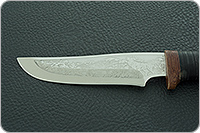 Нож охотничий НС-14  наборная кожа, х50crmov15, текстолит : фото 7