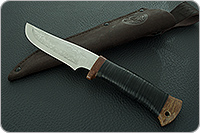 Нож охотничий НС-14  наборная кожа, х50crmov15, текстолит : фото 11