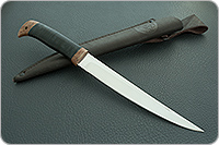 Нож туристический НС-33  наборная кожа, х50crmov15, текстолит : фото 12