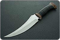 Нож охотничий НС-38  наборная кожа, х50crmov15, текстолит : фото 2