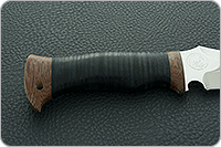 Нож охотничий НС-38  наборная кожа, х50crmov15, текстолит : фото 5
