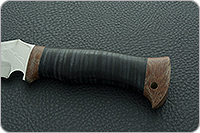 Нож охотничий НС-38  наборная кожа, х50crmov15, текстолит : фото 6