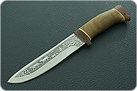 Нож туристический НС-41  кап березовый, х50crmov15, текстолит : фото 2