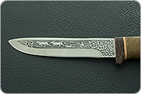 Нож туристический НС-41  кап березовый, х50crmov15, текстолит : фото 7