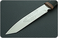 Нож охотничий НС-44 наборная кожа, х50crmov15, текстолит : фото 3