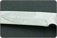 Нож охотничий НС-44 наборная кожа, х50crmov15, текстолит : фото 8