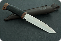 Нож охотничий НС-44 наборная кожа, х50crmov15, текстолит : фото 12