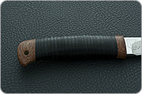 Нож охотничий НС-60 наборная кожа, х50crmov15, текстолит : фото 5