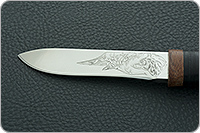 Нож охотничий НС-60 наборная кожа, х50crmov15, текстолит : фото 7