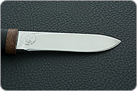 Нож охотничий НС-60 наборная кожа, х50crmov15, текстолит : фото 9