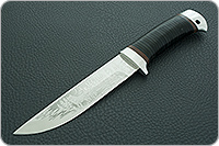 Нож туристический НС-20  наборная кожа, х50crmov15, алюминий : фото 2