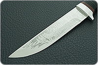 Нож туристический НС-20  наборная кожа, х50crmov15, алюминий : фото 3