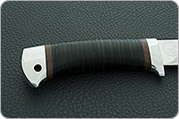 Нож туристический НС-20  наборная кожа, х50crmov15, алюминий : фото 5