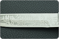 Нож туристический НС-20  наборная кожа, х50crmov15, алюминий : фото 7