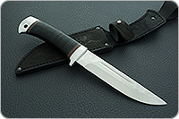 Нож туристический НС-20  наборная кожа, х50crmov15, алюминий : фото 9