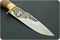 Нож Горностай-1 кап березовый, 100х13м, дюраль : фото 4