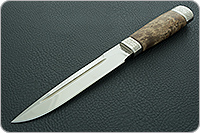 Нож Казарка карельская береза , 100х13м, дюраль : фото 2