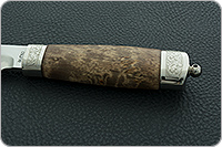 Нож Казарка карельская береза , 100х13м, дюраль : фото 6