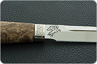 Нож Казарка карельская береза , 100х13м, дюраль : фото 9