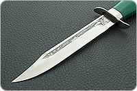 Нож Полигон (кожаные ножны) полимер, 100х13м, дюраль : фото 3