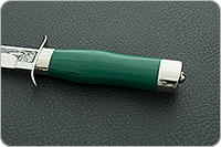 Нож Полигон (кожаные ножны) полимер, 100х13м, дюраль : фото 6