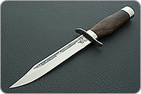 Нож Полигон пограничная служба (деревянные ножны) кап ореховый, 100х13м, дюраль : фото 2