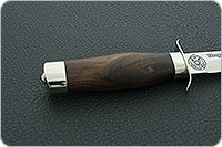 Нож Полигон пограничная служба (деревянные ножны) кап ореховый, 100х13м, дюраль : фото 6