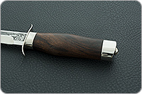 Нож Полигон пограничная служба (деревянные ножны) кап ореховый, 100х13м, дюраль : фото 7