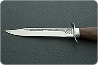 Нож Полигон пограничная служба (деревянные ножны) кап ореховый, 100х13м, дюраль : фото 8