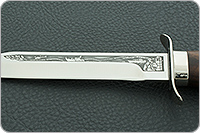 Нож Полигон пограничная служба (деревянные ножны) кап ореховый, 100х13м, дюраль : фото 9