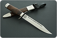 Нож Полигон пограничная служба (деревянные ножны) кап ореховый, 100х13м, дюраль : фото 13