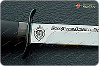 Нож Полигон (кожаные ножны) полимер, 100х13м, дюраль : фото 8