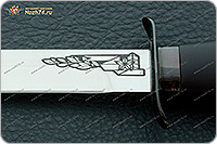 Нож Полигон (кожаные ножны) полимер, 100х13м, дюраль : фото 10