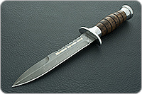 Нож Десантник карельская береза , дамаск, дюраль : фото 2