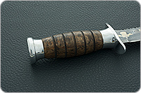 Нож Десантник карельская береза , дамаск, дюраль : фото 5